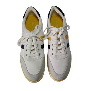 CLUB ROOM, Textile Tennis, white and yellow, for men, size 11M, NWOT